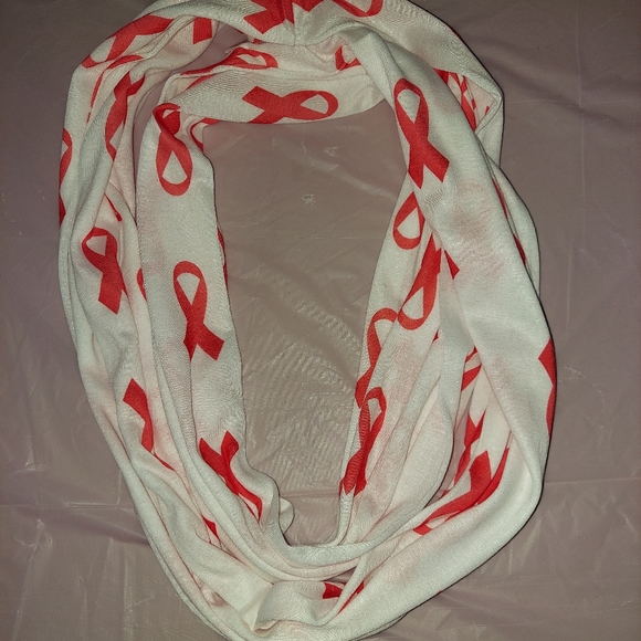 AIDS Awareness ribbon Scarf - Picture 3 of 3